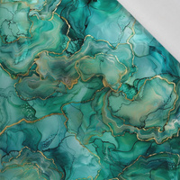 alcohol ink wz.7 TEAL - tkanina viskózová