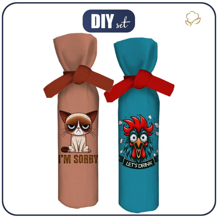 Weinflaschen-Überzug - I'M SORRY - DIY set