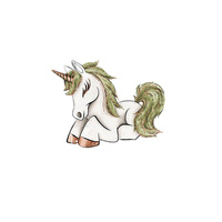 FOREST UNICORN - panel looped knit