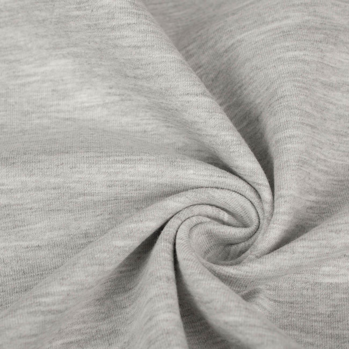 D-20 Melír světle šedá - teplákovina s elastanem 