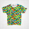 COLORFUL BLOCKS PAT. 1 - Viscose jersey