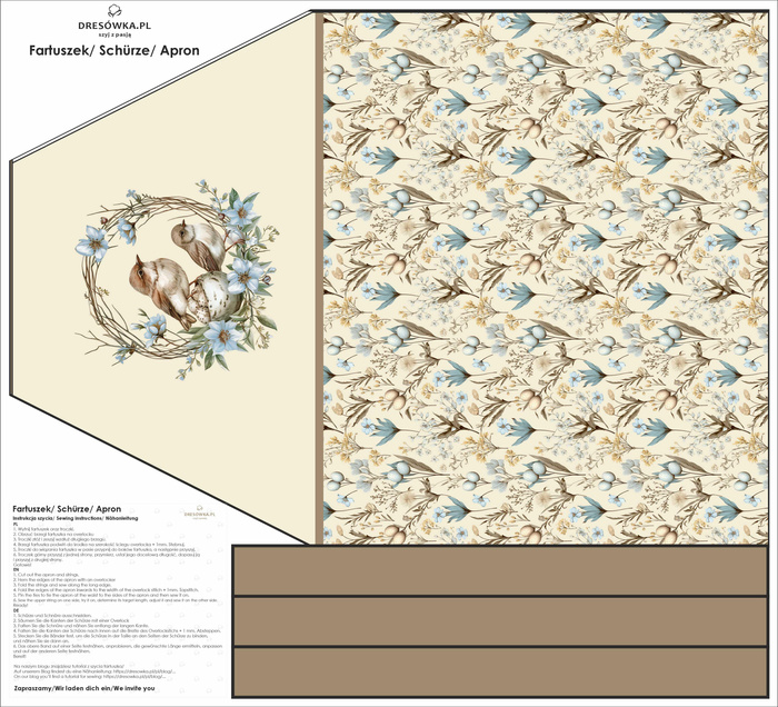 Zástěra - SPRING FLOWERS VZ. 4