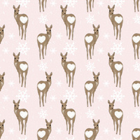 WINTER ROE DEER PAT. 2 (WINTER) - Cotton woven fabric