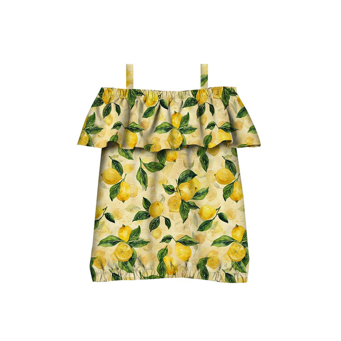 Carmenausschnitt Bluse (SARA) - LEMON wz.2 - Nähset -110-116