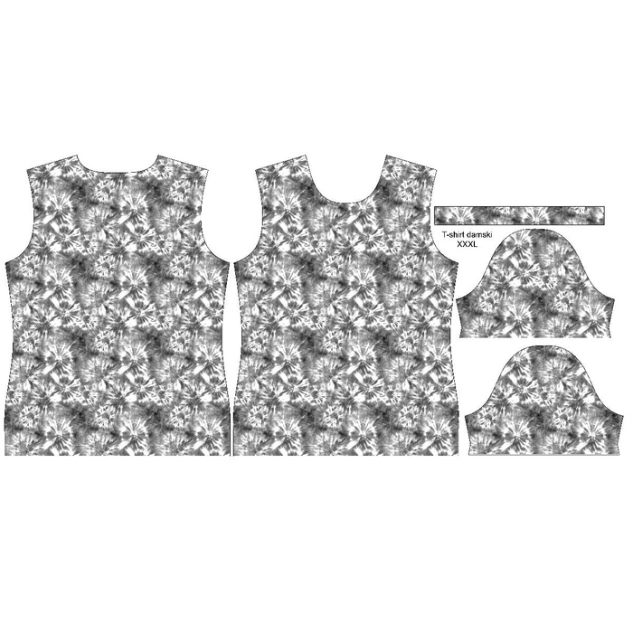 WOMEN’S T-SHIRT - BATIK pat. 1 / grey - single jersey M