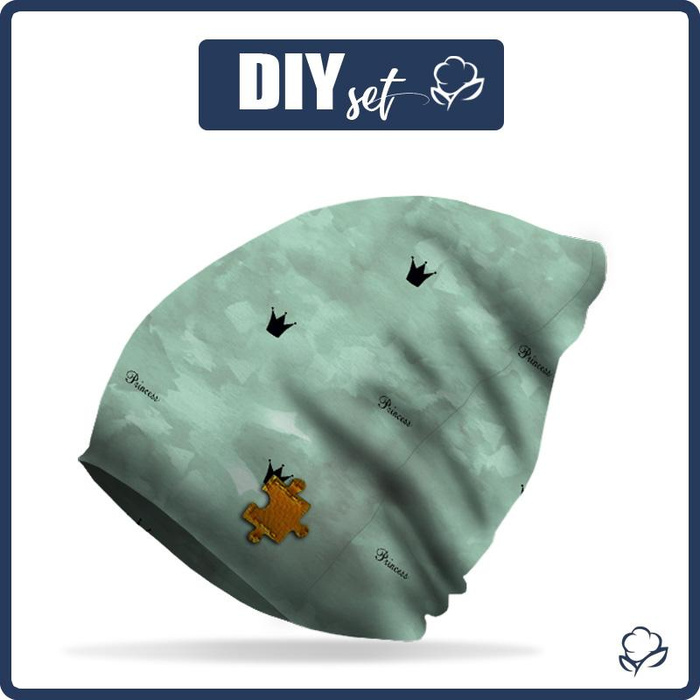 "Beanie" cap - PRINCESS (minimal) / CAMOUFLAGE pat. 2 (modern mint) 57-59