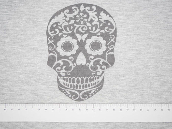 LEBKA (ETNO) "S" / melír světle šedý - panel úplet TE210