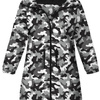 KIDS PARKA (ARIEL) - CAMOUFLAGE GREY - softshell (110/116)