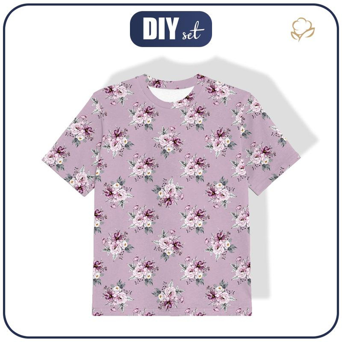 KID’S T-SHIRT- WATERCOLOR BOUQUET Pat. 5 - single jersey (116/122)