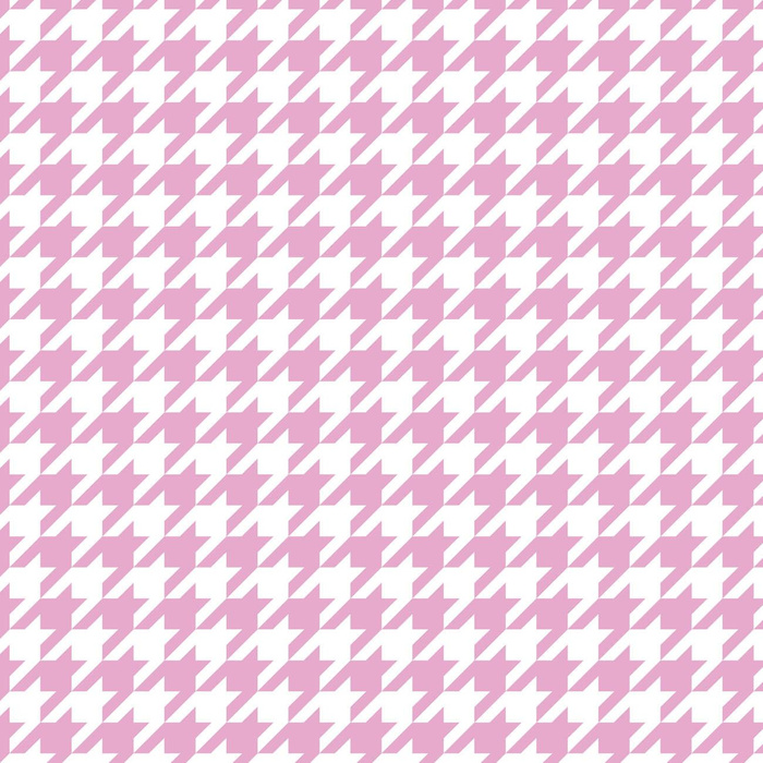 PINK HOUNDSTOOTH / WHITE