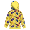 KID'S HOODIE (ALEX) - BOOMBOX (retro) / yellow - sewing set