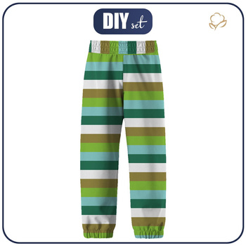 SOFTSHELL-HOSE (YETI) - DRACHE DINO / STREIFEN (122/128)