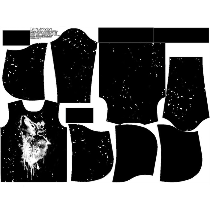 KINDER HOODIE (ALEX) - WOLF M. 3 - Nähset