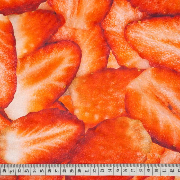 STRAWBERRIES - Waterproof woven fabric