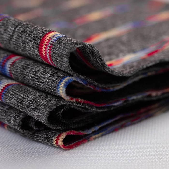 STREIFEN / rot - Single Jersey für Sportbekleidung 