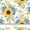 SUNFLOWERS wz. 2 - Polster- Velours