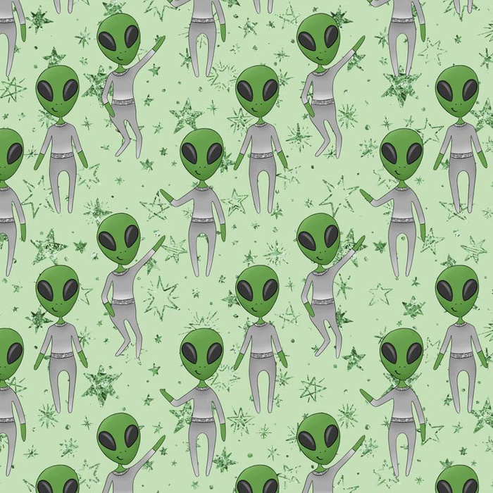 ALIENS pat. 2 (AREA 51)- Upholstery velour