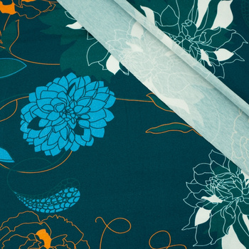 48cm NOCNY OGRÓD / szmaragd - single jersey TE210