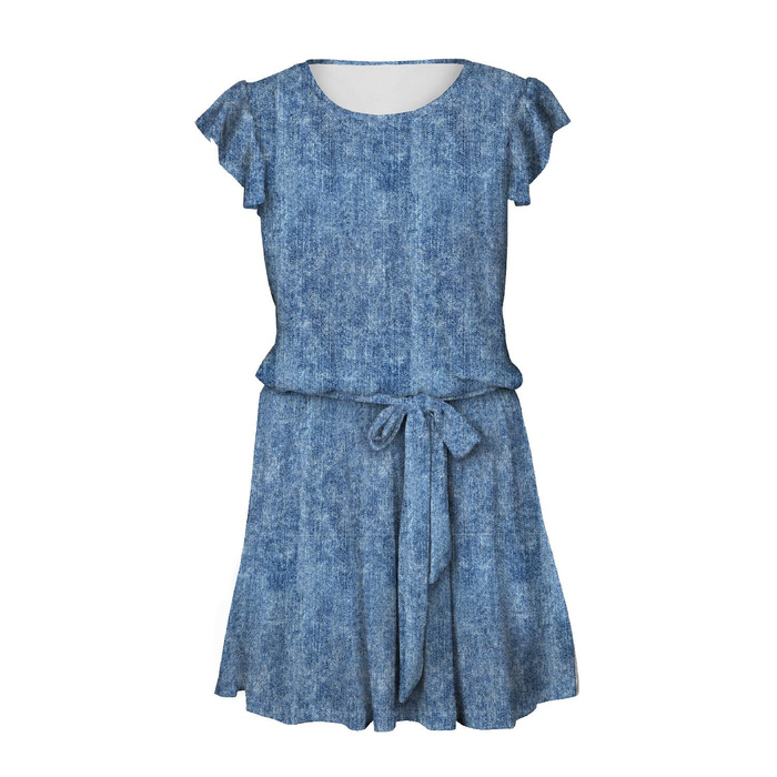 DRESS "EMMA" - VINTAGE LOOK JEANS (blue) - Viscose jersey with elastane XL