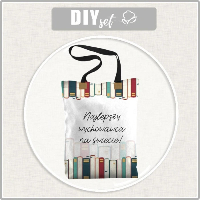 SHOPPER BAG - NAJLEPSZY WYCHOWAWCA NA ŚWIECIE - sewing set