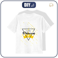 T-SHIRT DZIECIĘCY - LITTLE PRINCESS / biały - single jersey