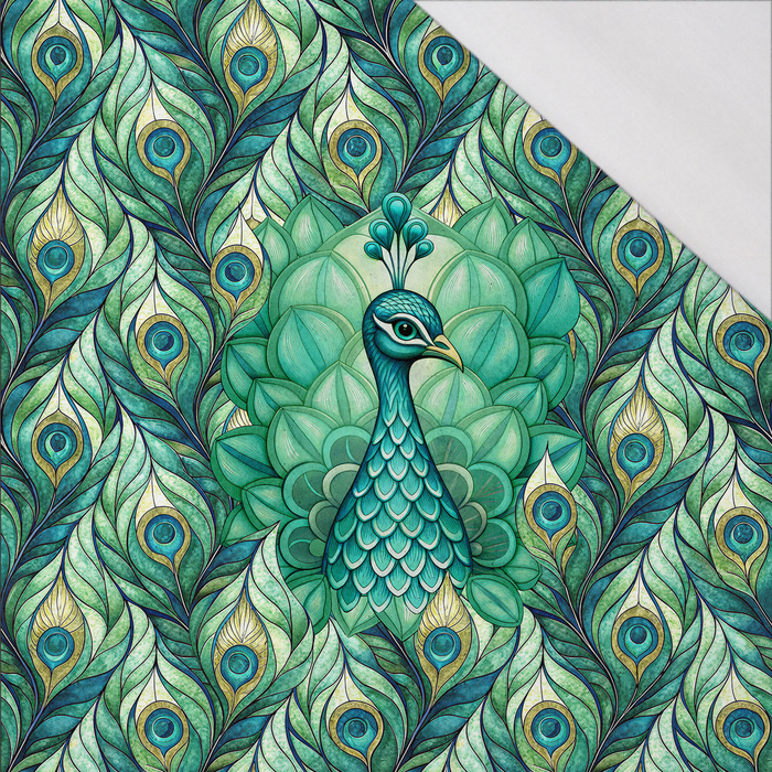 Stained Glass Day wz. 35 - panel (60cm x 50cm) SINGLE JERSEY