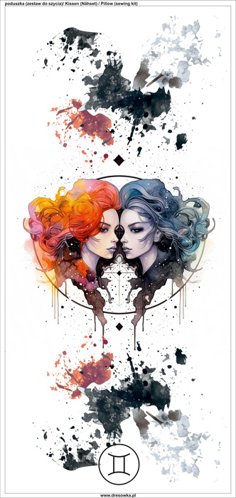 POLŠTÁŘ 45x45 - GEMINI VZ. 2 - Sada šití