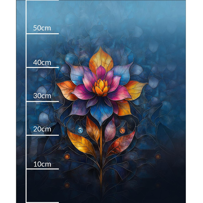 STAINED GLASS WZ.4 - panel (60cm x 50cm)- single jersey s elastanem ITY