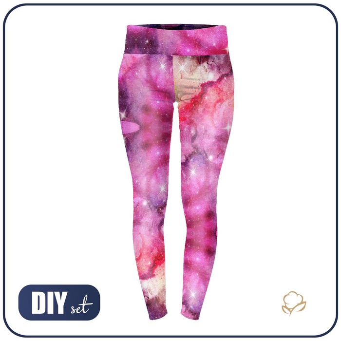 SPORTS LEGGINGS - WATERCOLOR GALAXY PAT. 6 - XS