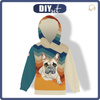 KINDER HOODIE (ALEX) - BULLDOG / STREIFEN - Sommersweat (98/104)