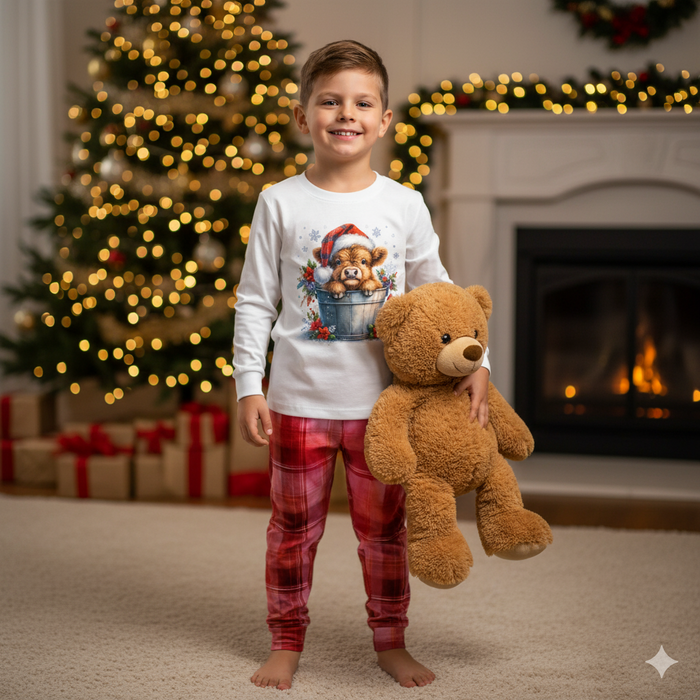 KINDERPYJAMAS "MIKI" - SWEET COW - Nähset (146/152)