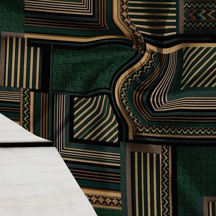 RETRO GEOMETRIC WZ. 17 - Crepe