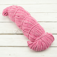 Sznurek bawełniany okrągły 5mm - MOTEK - melanż fuksja