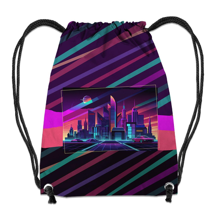 GYM BAG - NEON GALAXY pat.7 - big