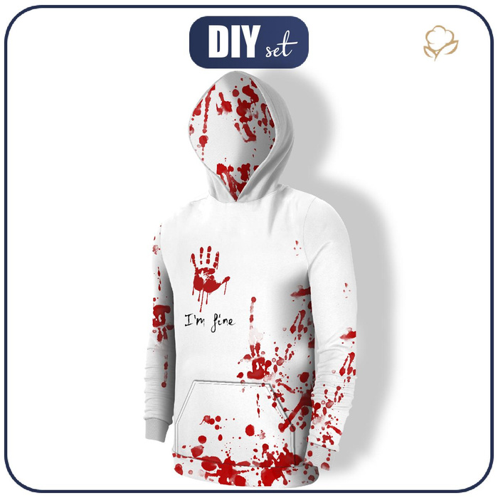 HERREN HOODIE (COLORADO) - I'M FINE - Nähset S