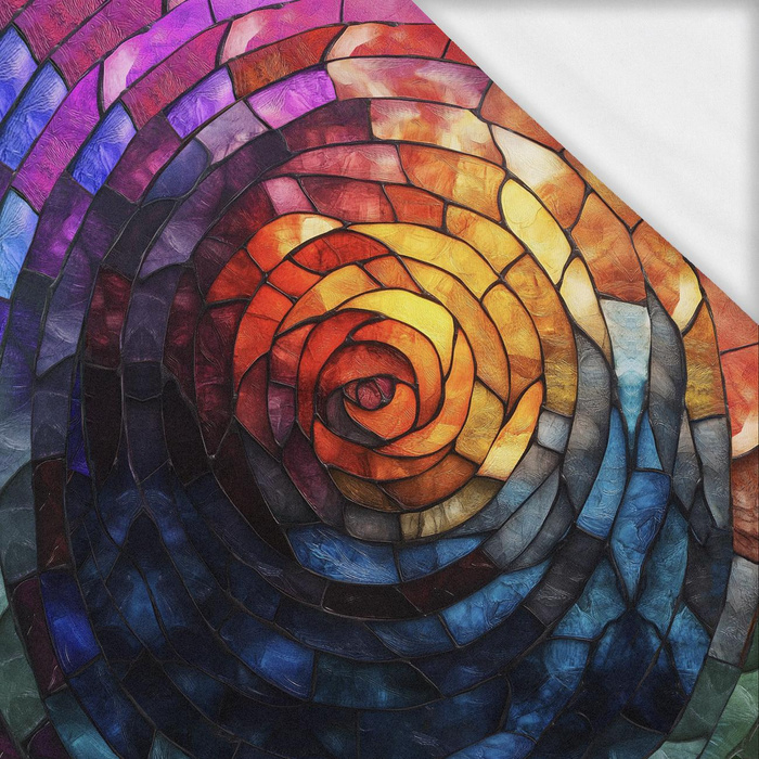 STAINED GLASS WZ.3 - panel (75cm x 80cm) - single jersey z elastanem ITY