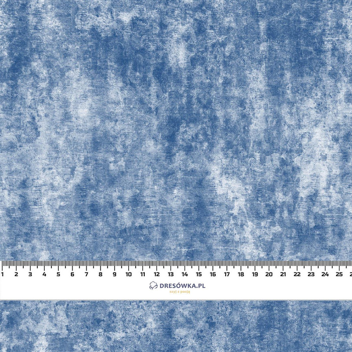 GRUNGE (blue) - single jersey with elastane