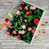 ROSES AND LEAVES (PARADISE GARDEN) - single jersey with elastane ITY