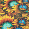 SUNFLOWERS pat. 1 - single jersey with elastane 