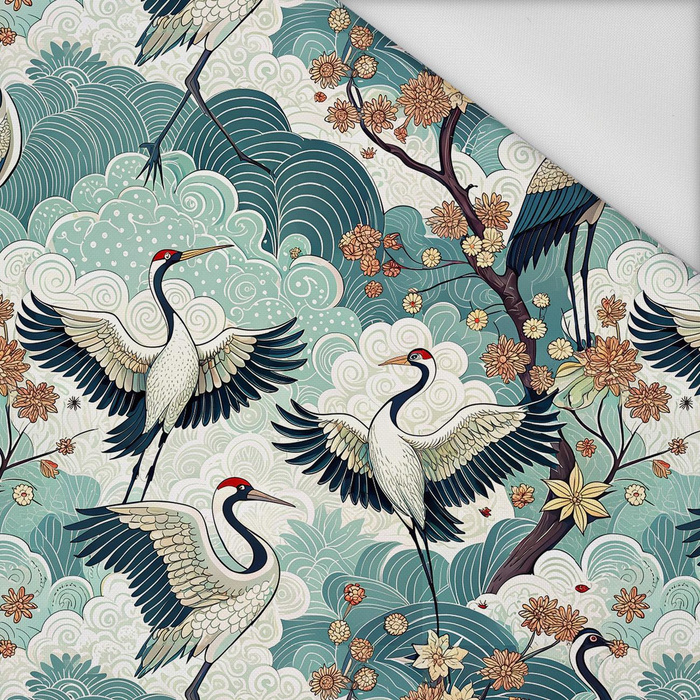 Japanese Garden wz.2 (birds) - tkanina wodoodporna
