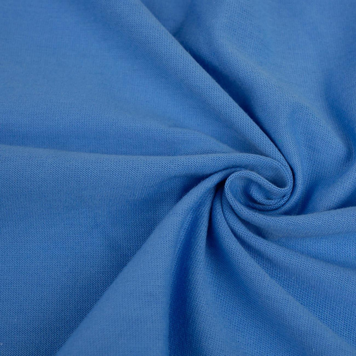 Jersey 100 % Baumwolle, 140 g - BLAU (D-98)