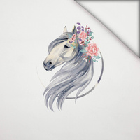 HORSE pat. 2 - PANEL (60cm x 50cm) light brushed knitwear