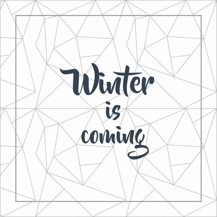 POLŠTÁŘOVÝ PANEL - WINTER IS COMING / bílý led