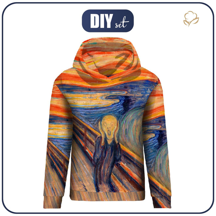 CLASSIC WOMEN’S HOODIE (POLA) S - THE SCREAM (Edvard Munch) - sewing set S