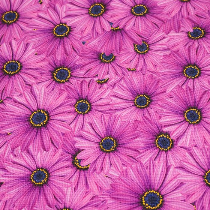 GERBERAS - Waterproof woven fabric