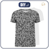 MEN’S T-SHIRT - PIXELS pat. 2 / grey - single jersey XXL