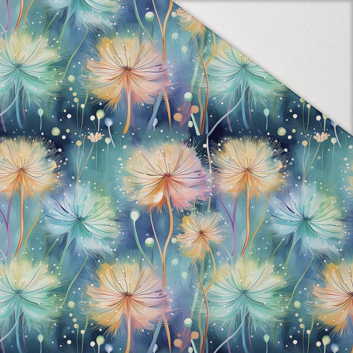 PASTEL FLOWERS WZ.10 - Hydrofobní česaná teplákovina