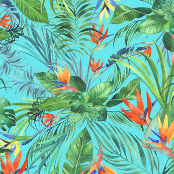 PARADIES DSCHUNGEL / WILD JUNGLE (MONSTERA)/ AQUA