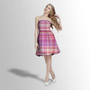 PINK CHECK PAT. 1 - looped knit fabric