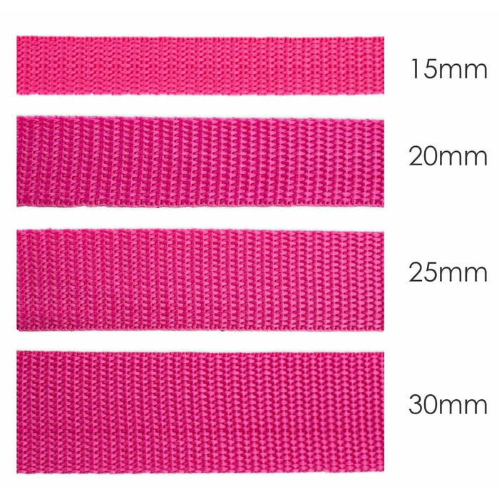 Webbing tape 15mm - fuchsia